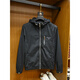 Barbouria Light Luxury 2025 Spring and Autumn New Jacket Men's European Station Fashion Brand Li Slim Windproof Hooded Jacket Men Black 2XL