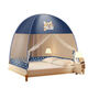 Yusenyi customized 2024 new yurt mosquito net for home bedroom, no installation required for student dormitory, anti-fall children's folding bed, Care Bears - dustproof style, 1 point 2m bed, universal, 1 point 2 wide x 2 point 0 long, double door, no installation needed