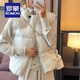 ROMON down cotton vest women's European goods 2025 autumn and winter new Korean version loose waistcoat high-end style vest vest black regular M recommended 85-105Jin Jin equals 0.5 kg