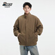 Popeye American Flying Harrington Jacket Men's Autumn and Winter Baseball Couple Cleanfit Jacket DJ15 Brown XL