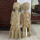 Scarecrow handmade weaving craft Halloween props Scarecrow small size about 18 cm for men
