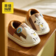 Cheerful Mario Striped Puppy Children's Cotton Slippers Bag Heel Girls Winter Baby Slippers Indoor and Outdoor Wear Warm Girls Home Shoes
