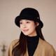 Rabbit fur fisherman hat women's autumn and winter new style face-showing small knitted curling top hat outdoor versatile fashionable warm hat beige one size