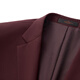 Qipai Wool Suit Men's 2025 Autumn and Winter New Business Formal Wool Suit Wedding Suit Two-piece Men's Burgundy Pants Adjustable Elasticity 175B B48 (175/96B)