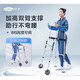 Corfu walker for the elderly with weak lower limbs, walking aid for the elderly, assisted walking, postoperative training, anti-fall cart, arm support walker + 1 pair of arms and legs + walker supporting bag