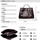 Reessy luxury women's bag handbag large capacity tote bag 2026 new fashion commuter middle-aged shoulder bag light luxury black (gift box packaging)