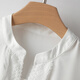 Late White New Product 2025 Autumn Generous Top Chic Versatile Fashion Temperament Skin Friendly Commuting Shirt Women White M