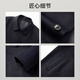 EMZ Ordos 100% sheep wool men's mid-length woolen coat lapel style simple business casual