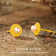 Cuihua pure gold 999 gold pearl earrings, fashionable and versatile women's earrings, as a birthday and anniversary gift for your girlfriend and wife. The gold weight is about 3.5g. Event items do not support seven-day no-reason returns.