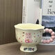 Ye Yu's high-looking cartoon mug, ceramic couple cup, ins style birthday gift, souvenir for girls, pink cute bunny, round cup and spoon