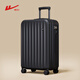 回力行李箱女登机箱拉杆箱男皮箱子小型密码旅行箱带杯架20英寸黑色