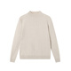 Made in Tokyo 100% cashmere autumn and winter sweater women's sweater half turtleneck beige XL
