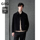 GXG Men's Black Wool Commuting Short Coat Winter New Product GX06402 Black L