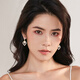 Yalundi's unique silver earrings, earrings, earrings, ear clips, women's niche design earrings 2025 new hot style, high-end