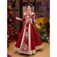 Playboy (PLAYBOY) velvet bridal Xiuhe suit 2025 new Chinese wedding dress out of the pavilion wedding toast dress slim wedding dress petite LT2025 official flagship version S