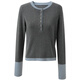Sancai 2025 new winter round neck sweater long-sleeved simple pullover top slim and versatile M
