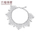 Lukfook Jewelry Platinum 950 lace floral bead CNC craft platinum bracelet priced GJP0020DS 12.42 grams (including labor cost 1900 yuan)