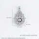 CHINA GOLD Platinum Hollow Rijin Doujin Life Four Beauties Pendant About 5g