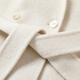 Xiangying double-sided woolen coat for women 2025 winter new woolen mid-length high-end white woolen coat off-white M 160/84A/95-110Jin Jin equals 0.5 kg