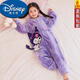 Disney (Disney) Kuromi children's one-piece pajamas for girls autumn and winter plus velvet flannel baby girl belly protection sleeping bag coral velvet one-piece velvet BLF3313# Kuromi 14 size 115-125CM 45Jin Jin is equal to 0.5 kg