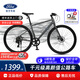 福特公路自行车YM200蓝图14速 铝合金车架线拉碟刹成人男女款单车 直把/骑士灰 M码 建议【155-175cm】