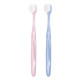 2 pcs of Double Plus soft-bristled toothbrushes with wide head and super soft bristles for sensitive gums, suitable for gum protection for adults, men, and women.
