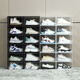 Sailotou transparent shoe box acrylic magnetic plastic storage home shoe storage box shoe cabinet space dormitory shoe rack god high top transparent black 16 pieces shipped in four packages