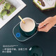 Heater household coaster 55 degree constant temperature coaster electric heating tea cup water cup constant temperature insulation plate coaster warm cup automatic heating USB cup warmer artifact 55 degree constant temperature coaster + gravity sensor switch green