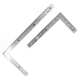 Yonghuan Japanische Affinität Shinwa Small Curve Lurer High Precision Edelstahl Mini Winkel Lineal Vorder- und Rückseite des Drei-Zoll-Mage-Magers 10x5cm12101