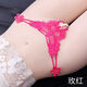 Sexy women's thong sexy underwear, large size transparent bead massage hot t-pants N2 rose red L120-140Jin Jin is equal to 0.5 kg