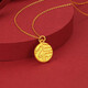 Chow Tai Fook Gold Pure Gold 999 Fortune Snake Brand Pendant Pure Gold Zodiac Zodiac Year Clavicle Necklace Gold Snake Fortune Brand with 18k Titanium Gold Chain