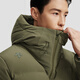 DESCENTE TRAINING series comprehensive training sports fitness men's hooded warm down jacket KK-khaki M (170/92A)