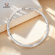 Aido diamond pt950 platinum bracelet for women, genuine platinum Möbius ring bracelet, plain ring, round bracelet, weighing 22.72 grams, inner diameter 55mm, about 4mm thick