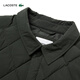 LACOSTE French Crocodile Men's 25 Autumn New Shirt Collar Quilted Goose Down Jacket | BH2540 L7A/Brown Green S 46