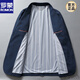 ROMON spring new seersucker casual suit jacket men's business single suit top small suit thin suit new product blue L 175 recommended 120-145 Jin Jin equals 0.5 kg