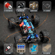 Chili 25 remote control cars for 6-14 years old, large toy car, wild high-power high-speed racing car, big-foot children's electric car, professional RC brushed Raptor blue, full scale 60KM/H, one high-speed battery, about 30 minutes