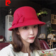 Pierre Cardin (Pierre Cardin) French imported quality autumn and winter women's hats bowler hat woolen women's basin hat fashion hat round hat winter women's hair ball three-leaf camel color adjustable