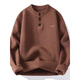 Mangmang Henry collar sweater for men, autumn and winter new warm sweater, loose inner wear, pullover bottoming top for teenagers, red 3XL, weight range 150-170Jin Jin is equal to 0.5 kg