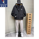 Woodpecker Autumn and Winter Cotton Thickened Jacket Men's Youth Cotton Clothes Casual Hooded Workwear Windproof Jacket Men's 10602/8001 Gray Green Thickened L (Recommended 100-120Jin Jin equals 0.5 kg)