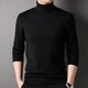 XJSGS light luxury international high-end brand men's double-turn turtleneck long-sleeved sweater 2026 new autumn and winter base sweater high-end black counter same style winter style XL 180/96A