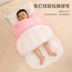 TKHE baby warm sleeping bag autumn and winter new thickened newborn baby quilt anti-jumping anti-kicking baby swaddling clothes baby warm sleeping bag pink duck upgraded thickened model L size recommended half-year-old to 2 years old comfortable and warm | shoulder pads do not leak