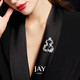 Jay gourd brooch, female corsage, female accessories, clothing pin, birthday gift for elders, mother and mother-in-law, blue