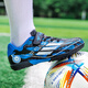 New F50 non-slip football shoes with broken nails for men and women, boys and girls, primary and secondary school students, special competition training, black and blue 33