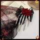 Halloween skull claw hairpin headdress dress up clip female hair accessories hair side clip side clip accessories props rose skull hairpin