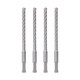Four-pit electric hammer 5 series four-edged round shank drill bit can drill reinforced wall concrete impact drill bit 6X100X160MM