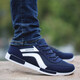 Jiaojing Sommer Walk-Through-Mesh Schuhe Sohle Hollow Sommer Trendy Schuhe Atmungsfreie Sportschuhe Mesh Casual Schuhe Bhuie6167 Blau Eins Größe kleiner 44