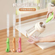 COOKSS straw brush baby bottle brush long handle tea cup brush thermos cup kettle spout brush tea cup cover small brush extension