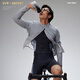 EVR Cycling Windbreaker Men's and Women's Windproof Jacket Water-Repellent Cycling Jersey Woven Fabric All-Weather Wind Tunnel Gray XL