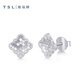 Xie Ruilin (TSL) platinum earrings four-in-one Ruyi Pt platinum earrings women's earrings BF441 pair (approximately 1.86G)