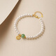 Saturday Fu S925 silver pearl bracelet Fu brand bracelet birthday gift X0711994 17+3cm
